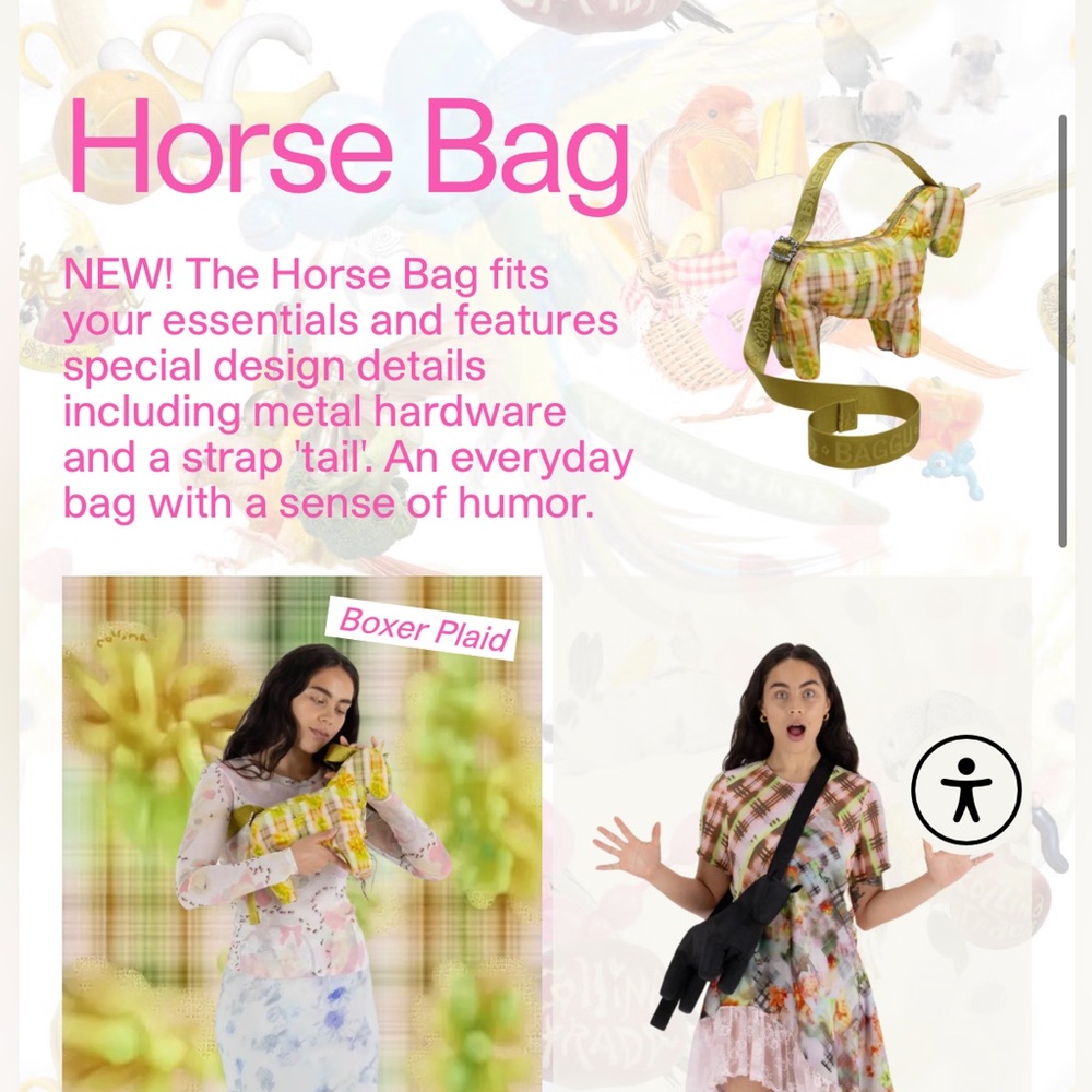 Boxer Plaid Horse Bag